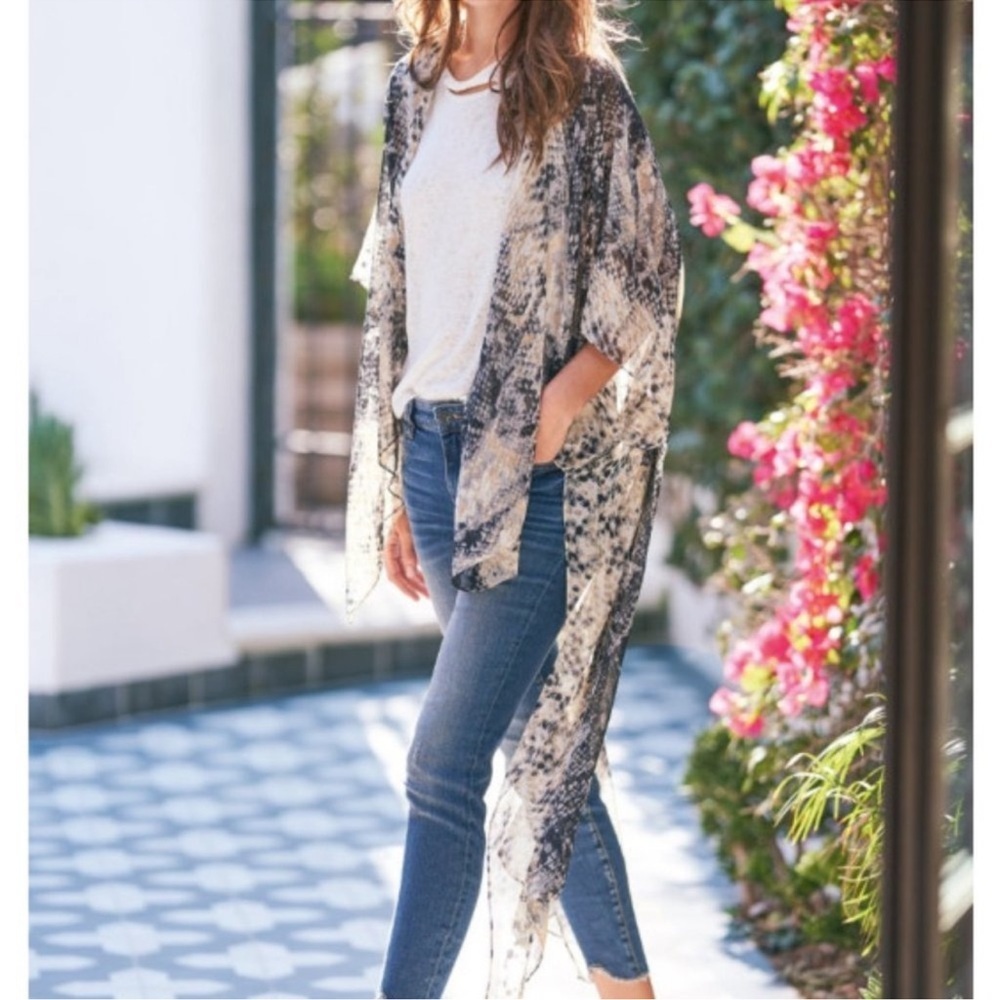 Michael Stars OS Elle snake kimono